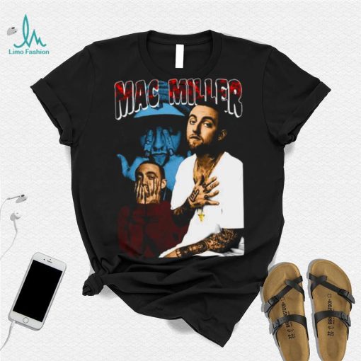 Mac Miller College Design Singer 90s shirt