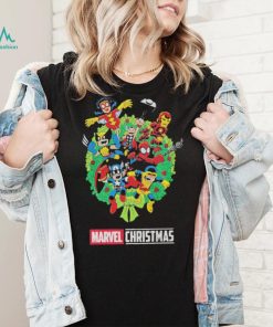 Marvel Christmas Wreath Shirt