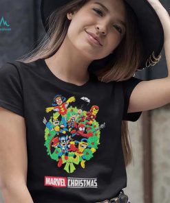 Marvel Christmas Wreath Shirt