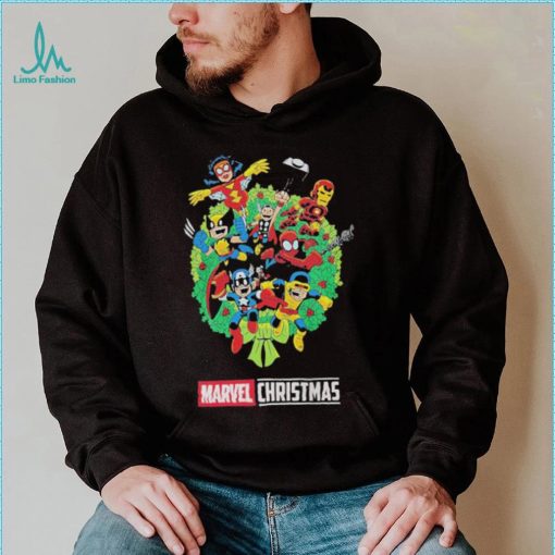 Marvel Christmas Wreath Shirt