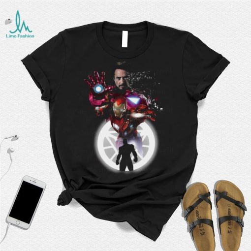 Marvel Iron Man Tony Stark Circle Light T shirt