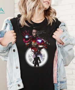 Marvel Iron Man Tony Stark Circle Light T shirt