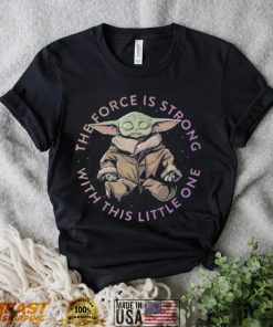 Master Yoda yoga the force is strong with this little one shirt