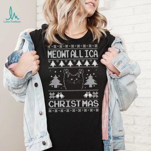 Meowtallica Xmas Ugly Christmas shirt