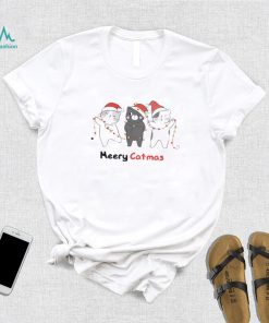 Merry Catmas Cat Christmas Funny Cats With Santa Hat Shirt
