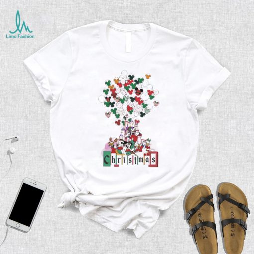 Merry Christmas Disney Christmas Character Balloons Shirt