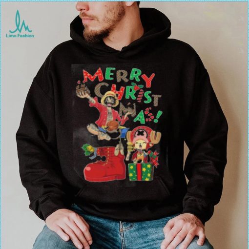 Merry Christmas From Luffy And Chopper One Piece Luffy And Chopper One Piece shirt
