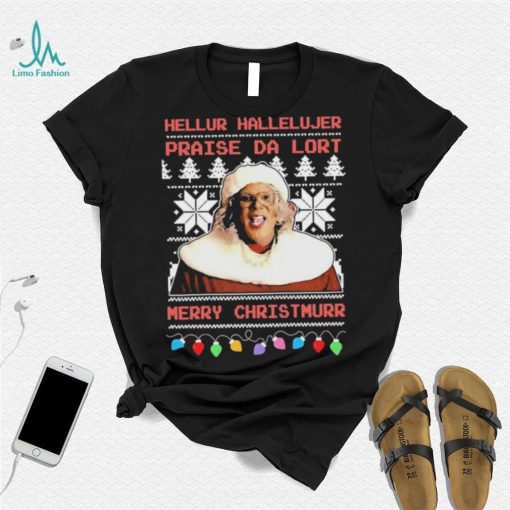 Merry Christmas Vintage Christmas Madea Hellur Hallelujer Praise Da Lort Tyler Perry Shirt