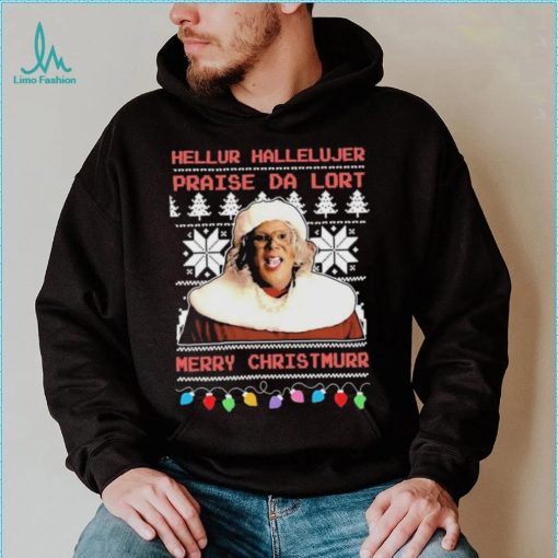 Merry Christmas Vintage Christmas Madea Hellur Hallelujer Praise Da Lort Tyler Perry Shirt