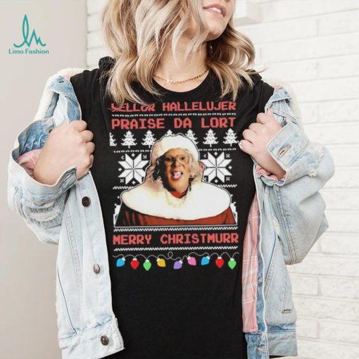 Merry Christmas Vintage Christmas Madea Hellur Hallelujer Praise Da Lort Tyler Perry Shirt