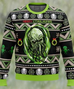 Merry Cthulhumas Cthulhu Ugly Christmas Sweater