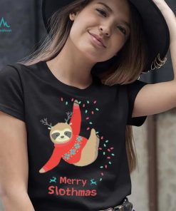 Merry Slothmas Christmas Sloth Shirt