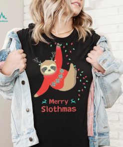 Merry Slothmas Christmas Sloth Shirt