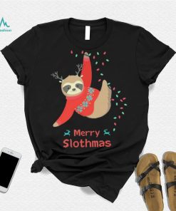 Merry Slothmas Christmas Sloth Shirt