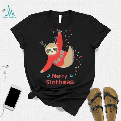 Merry Slothmas Christmas Sloth Shirt