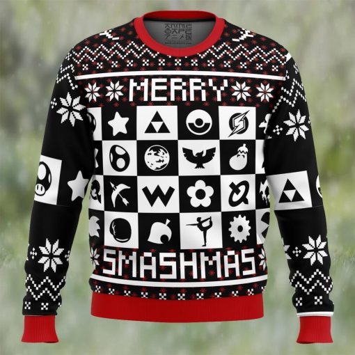 Merry Smashmas Super Smash Bros Ugly Christmas Sweater