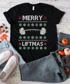 Merry liftmas gym workout fitness 2023 ugly Christmas shirt