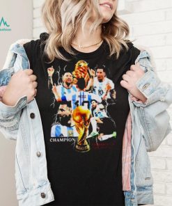 Messi World Cup Qatar 2022 Argentina Champions T Shirt