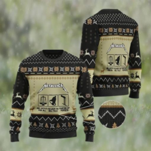 Metallica Ugly Christmas Sweater, Metalic Christmas Sweater 3D, Unique Gifts For Christmas