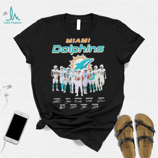 Miami Dolphins team champions signatures shirt