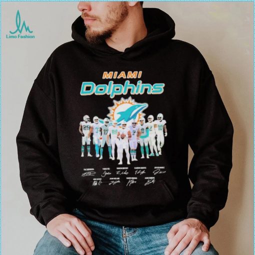 Miami Dolphins team champions signatures shirt