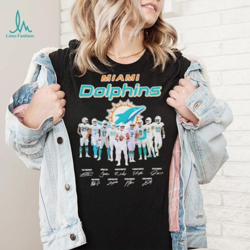 Miami Dolphins team champions signatures shirt