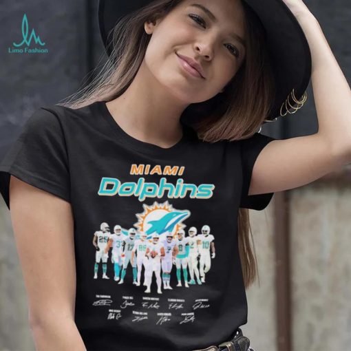 Miami Dolphins team champions signatures shirt