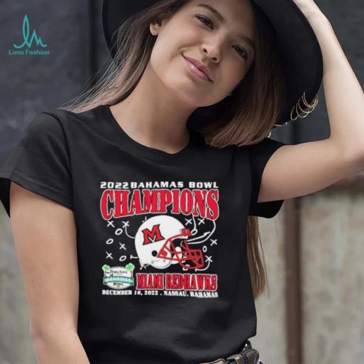 Miami RedHawks Champions December 16th 2022 Bahamas Bowl Nassau T Shirt