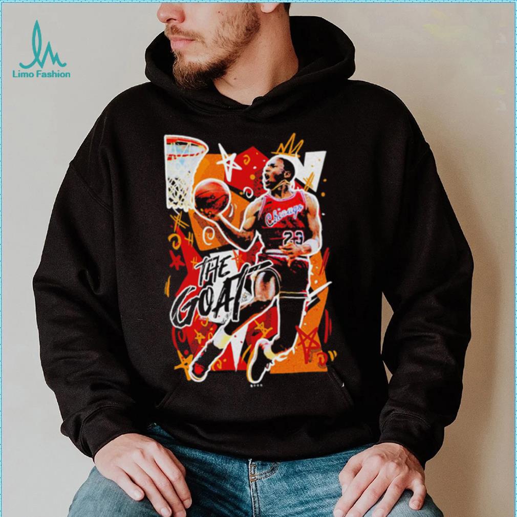 Michael Jordan Chicago Bulls The Goat retro art shirt Michael Jordan Chicago Bulls The Goat retro art shirt