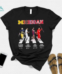 Michigan Desmond Howard Alan Trammell Isiah Thomas Steve Yzerman Signature Shirt