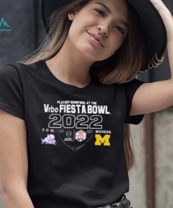 Michigan Football vs TCU 2022 College Football Playoff Fiesta Bowl Trophy Game shirt