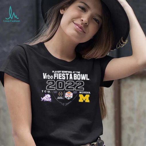 Michigan Football vs TCU 2022 College Football Playoff Fiesta Bowl Trophy Game shirt