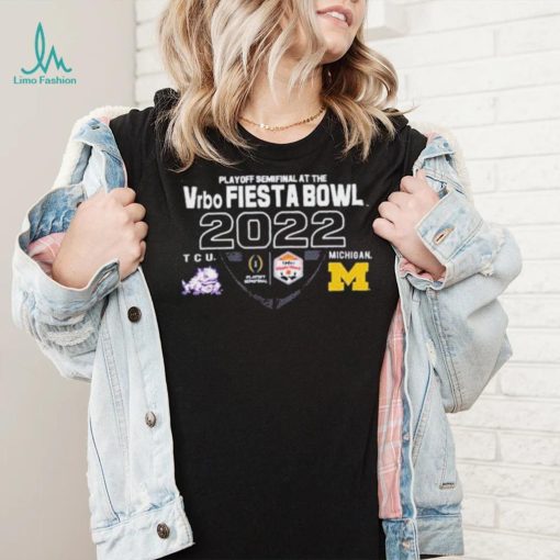 Michigan Football vs TCU 2022 College Football Playoff Fiesta Bowl Trophy Game shirt