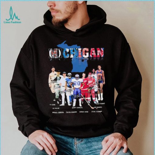 Michigan Ty Cobb Al Kaline Barry Sanders Isian Thomas Joe Oumars Shirt