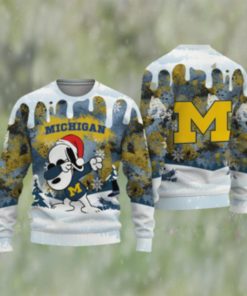 Michigan Wolverines Snoopy Dabbing The Peanuts Sports Football American 3D Sweater