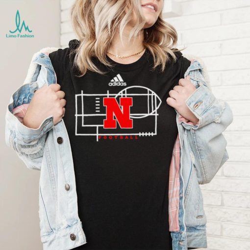 Mickey Joseph wear Adidas Nebraska Football logo shirt