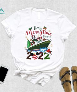 Mickey Mouse And Minnie Mouse Boat Very Merrytime 2022 Christmas shirt