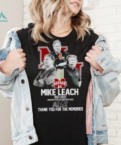 Mike Leach 1961 2022 Mississippi State Bulldogs 2020 2022 thank you for the memories shirt