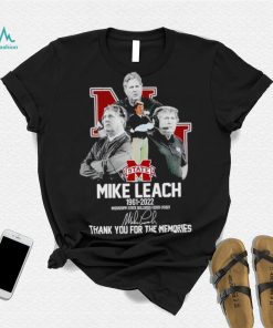 Mike Leach 1961 2022 Mississippi State Bulldogs 2020 2022 thank you for the memories shirt