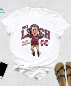 Mike leach caricature mississippI state university collection t shirt