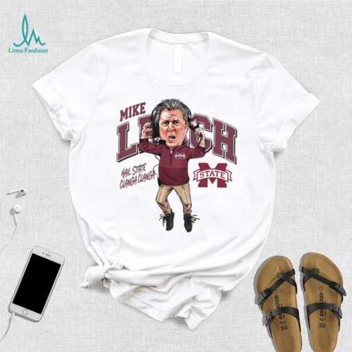 Mike leach caricature mississippI state university collection t shirt