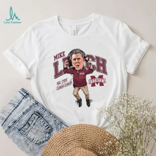 Mike leach caricature mississippI state university collection t shirt