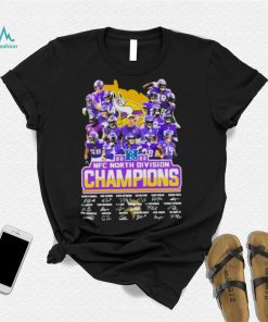 Minnesota Vikings 2022 NFC North Division Champions Signatures Shirt