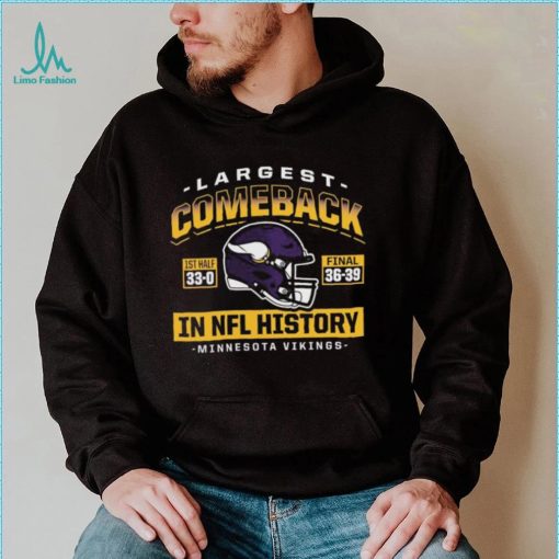 Minnesota Vikings Largest Comeback Shirt