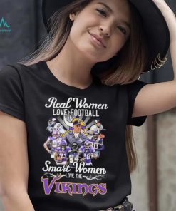 Minnesota Vikings Real Women Love Football Smart Women Love The Vikings 2022 Signatures Shirt