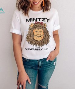 Mintzy the Cowardly Lion face shirt