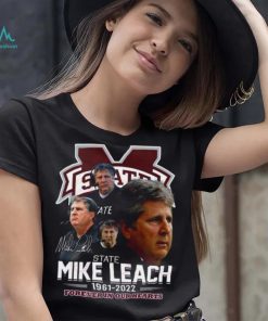 Mississippi State Mike Leach 1961 – 2022 Forever In Our Hearts Thank You For The Memories T Shirt