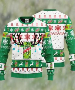 Mountain Dew Reindeer Ugly Christmas Sweater