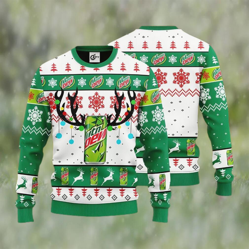 Mountain Dew Reindeer Ugly Christmas Sweater