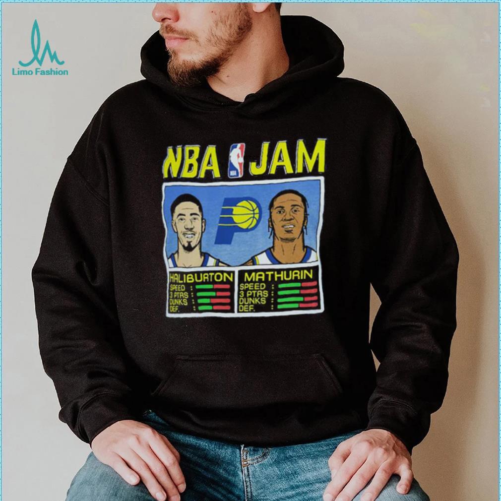 NBA Jam Indiana Pacers Tyrese Haliburton & Bennedict Mathurin Shirt -  Limotees